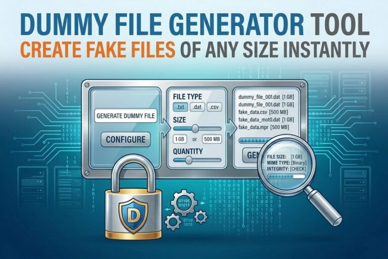 Dummy File Generator Tool