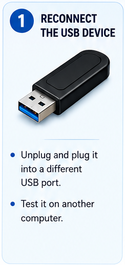 Reconnect the USB Device