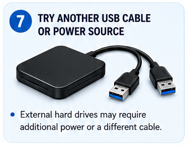 Try Another USB Cable
