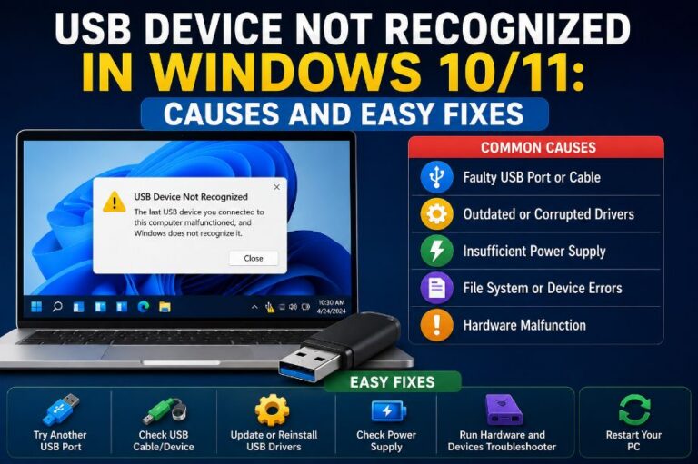 USB Device Not Recognized